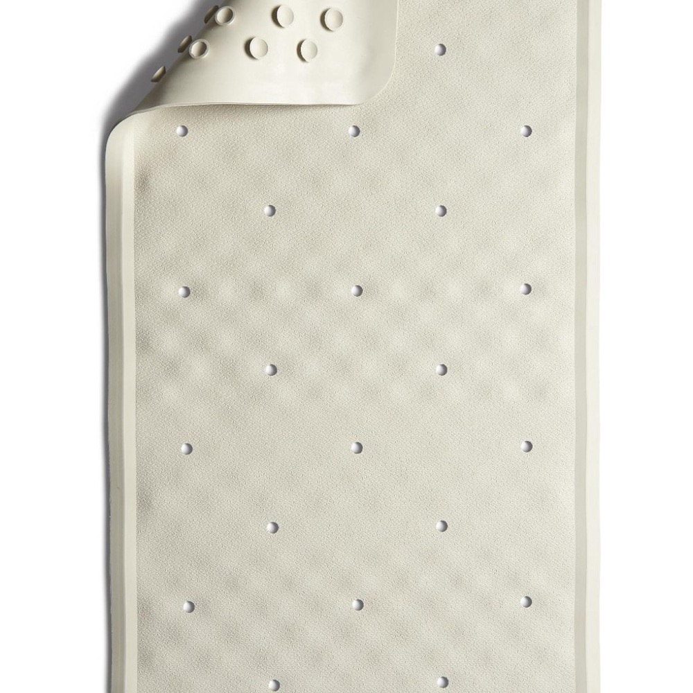 Cream Non-Slip Bath Mat